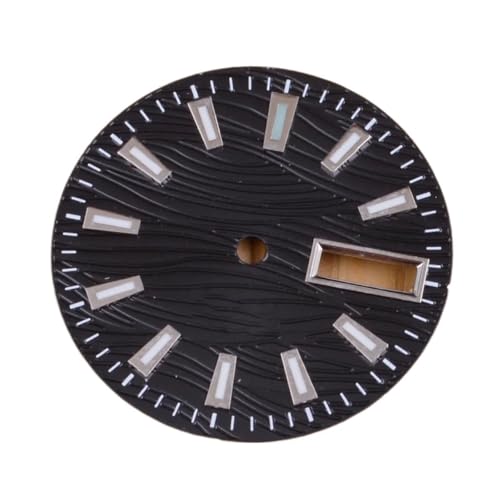 1 stück 29mm Schwarz Grün Grau Blau Uhr Zifferblatt Grün Leuchtende Zifferblatt Fit NH36A Bewegung Bewegung(Black dial) von Casetlong