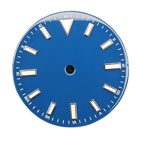 1PC 28,5mm Uhr Zifferblatt Uhr Gesichter Grün Leuchtende Uhr Zubehör for NH35 ETA2836 8215 2813 Bewegung(Dark blue) von Casetlong