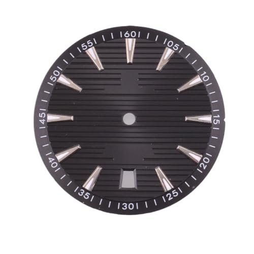 1PC 33,5mm Uhr Zifferblatt Grün Leuchtend 6,0 ​​Uhr Kalender Fenster NH35 NH35A Automatische Bewegung Zubehör Teile(A) von Casetlong