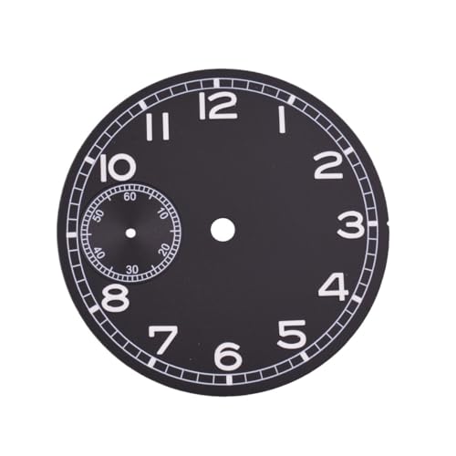 1PC 37mm Grün Leuchtend Schwarz Blau Weiß Uhr Zifferblatt Fit 6497 ST3600 Bewegung Uhr Zubehör(A-Black) von Casetlong