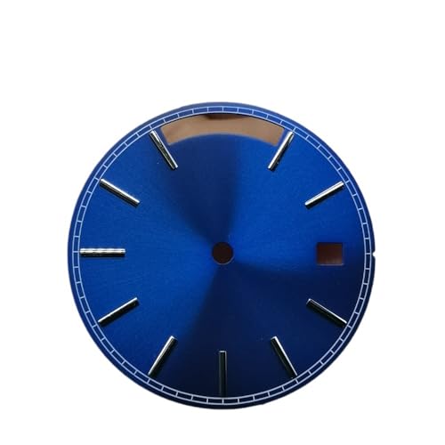 1PC Blank Uhr Zifferblatt 28,5mm Uhr Gesichter Schwarz Blau for ETA 2834 Bewegung ETA 2834-2(Blue) von Casetlong