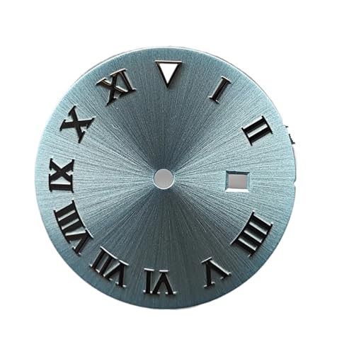 1pc 24,5 MM Uhr Zifferblatt NH05 Zifferblatt Skala Oberfläche Uhr Zubehör BGW9 Leucht Gesichter for NH05 /NH06 Bewegung for 31mm Fall(Silver sky blue) von Casetlong