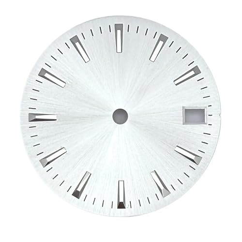1pc 28,5mm Uhr Zifferblatt Fit NH35 NH36 4R 7S Automatische Bewegung Uhr Zubehör Teile Mit Kalender Fenster(Sunburst White) von Casetlong