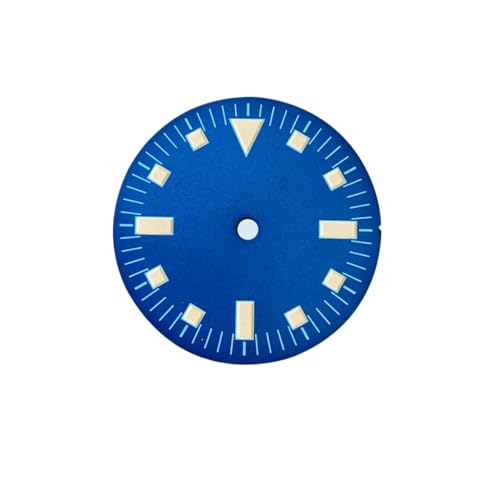 1pc NH35 Vintage Zifferblatt Gesicht for NH36 NH35 Bewegung 28,5 MM Zifferblatt Zifferblatt Grün Leuchtende Uhr Zubehör Ersatz Teile(PaleVioletRed) von Casetlong