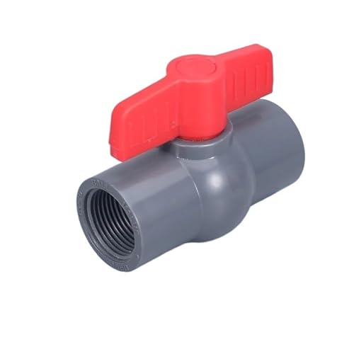 Casetlong 1PC PVC-Rohr Weibliche Kugelhahn Garten Bewässerung Controller Ventil Kunststoff Reparatur Anschluss Rohr Schalter Armaturen(DN25) von Casetlong