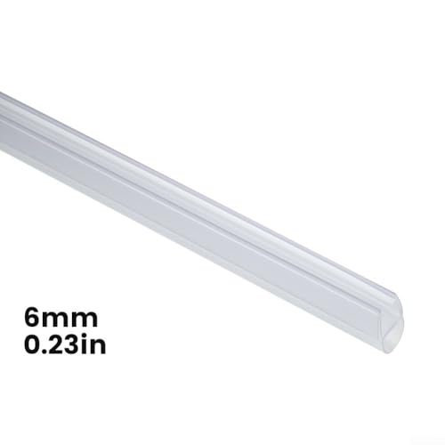 1 m D-förmige Duschdichtung schützt vor Wasserschäden und sorgt für Sauberkeit (6 mm) von CashMuch