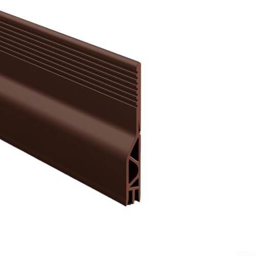 1 m Silikon-Türdichtungsstreifen für Wind- und Staubschutz, selbstklebender Zugluftstopper für eine friedliche Umgebung (Braun) von CashMuch