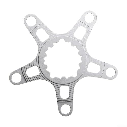 110BCD / 130BCD Kurbeladapter, hergestellt aus 6061 Aluminium für verbesserte Kompatibilität (110BCD Silber) von CashMuch