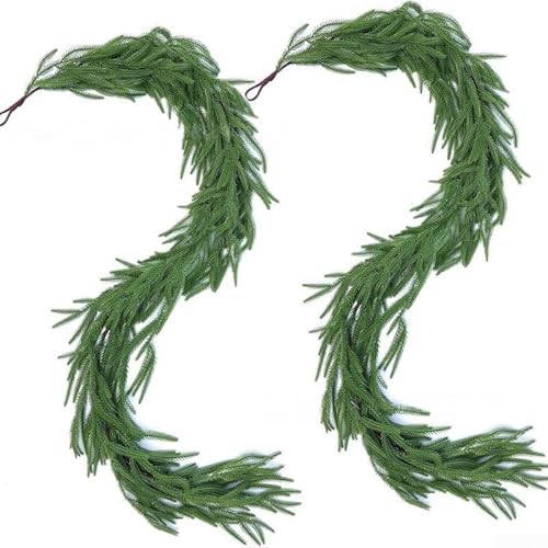 2 Stück Simulation Rattan Weihnachtsdekoration 180cm für Theke und Esstisch, geeignet für mehrere Räume 2 Stück Simulation Rattan Weihnachtsdekoration 180cm für Theke und Esstisch, geeignet für mehrere Räume von CashMuch