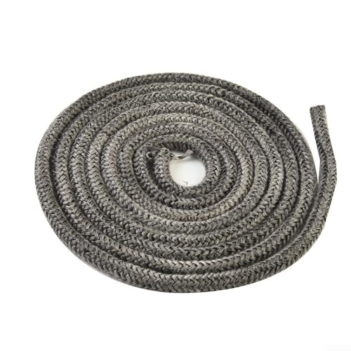 2 m Fiberglas-Seildichtung für Holzofen, 68 mm Durchmesser, starke Abdichtung für Kessel und Öfen (8 mm) von CashMuch