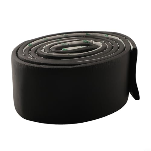 2M Dekorative Sockelleiste Schaumstoff-Baumwolle Wandaufkleber Streifen mit verdickter 3D-Antikollisionsfunktion (schwarz) von CashMuch