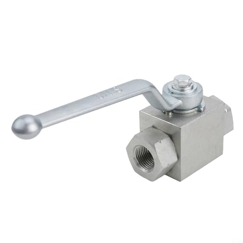 500 Bar Hochdruck-Hydraulik-Kugelhahn, 1 Stück, Karbonstahl-Design für effiziente Flüssigkeitskontrolle in Gas- und Öl-Anwendungen (NPT 7,6–20,3 cm) von CashMuch