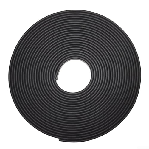 5M Selbstkantenband für Möbelkantenschutz und Reparatur aus elastischem TPE-Material, geeignet für verschiedene Arten einschließlich Holz und Metall (schwarz) von CashMuch