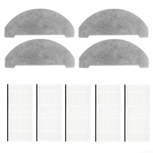 9/14-teiliges Reinigungszubehör-Set für Honiture für Q6 Pro und für L6 Pro Hauptbürste, Seitenbürste, Staubbeutel und Wischmopp für einfache Wartung (A) von CashMuch