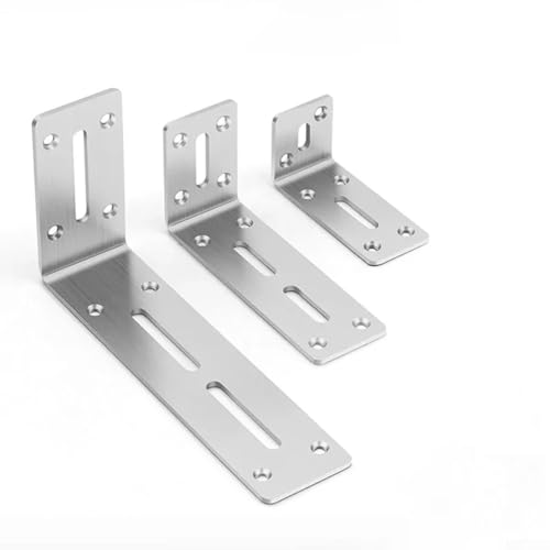 90-Grad-Winkelhalterung für Möbel, Schranktür, Verstärkung mit kaltgewalztem Stahl-Design (90 x 180 mm) von CashMuch