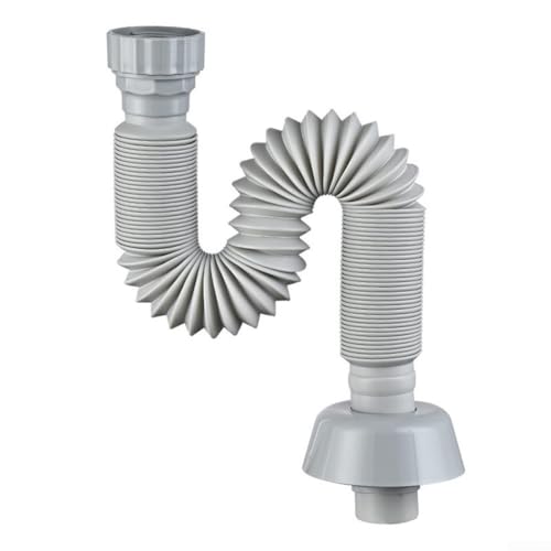 Abflussrohr für Küchenspüle, Schlauchsieb mit Ableitungszubehör, elastisches ABS-Material bietet gute Luftdichtheit und großen Durchmesser für effektiven Wasserablauf Abflussrohr für Küchenspüle, Schlauchsieb mit Ableitungszubehör, elastisches ABS-Material bietet gute Luftdichtheit und großen Durchmesser für effektiven Wasserablauf von CashMuch
