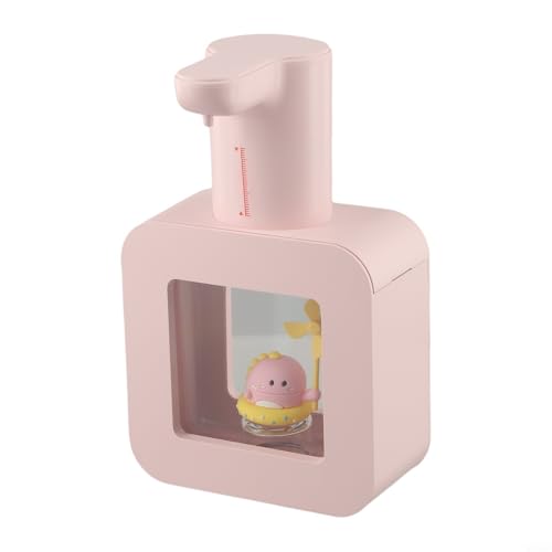 Automatischer Schaumspender 400 ml für Kinder mit Zeiterinnerung und IPX5 wasserdichtem Design (Rosa) von CashMuch