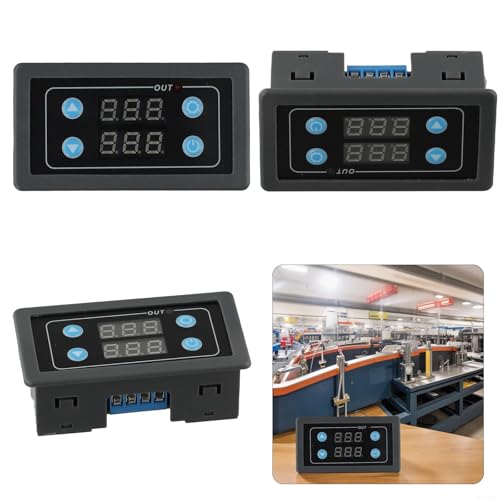 Benutzerfreundliches LED-Digital-Zeitrelaismodul für verschiedene Anwendungen, klares Display, einstellbare Parameter und zuverlässige Leistung (B) von CashMuch