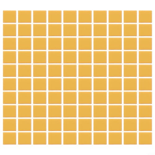 CashMuch 100 Stück DIY Glas Spiegel Aufkleber Quadratische Fliesen Selbstklebende Mini Mosaik Fliesen für Discokugel Home Wall Decor 20 x 20 mm (Gold) von CashMuch
