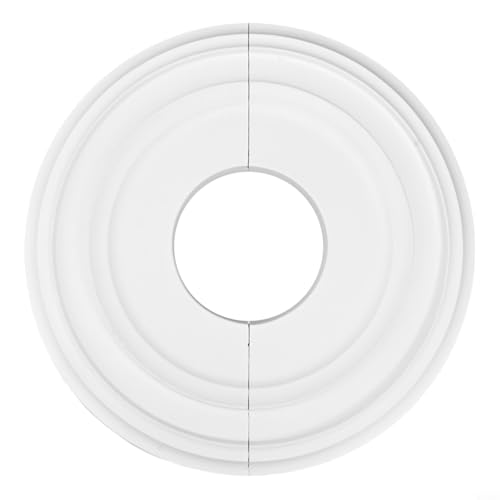 CashMuch 30,5 cm runde Deckenmedaillon PU dekorative Platte zum Abdecken von Deckenleuchte/Ventilator (1 Stück) von CashMuch