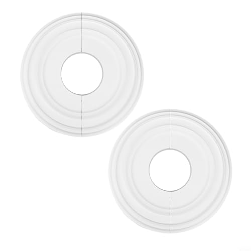 CashMuch 30,5 cm runde Deckenmedaillon PU dekorative Platte zum Abdecken von Deckenleuchte/Ventilator von CashMuch