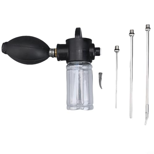 CashMuch Garden Powder Duster Sprayer Set, Fliegen Kontrolle Glühbirne Staubwedel mit 3 austauschbaren Edelstahldüsen für Pflanzenschutz 150ml von CashMuch