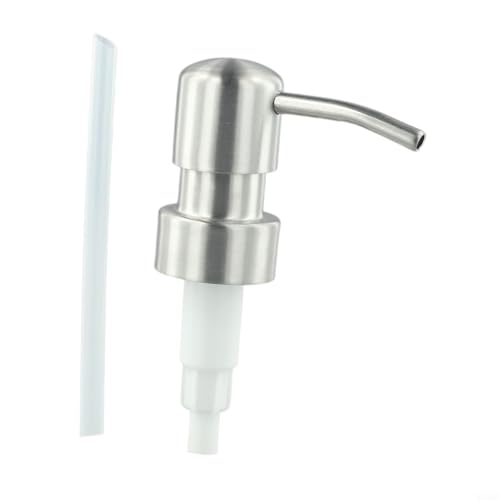 CashMuch Lotion-Seifenspenderpumpe, Ersatz-Pumpkopf aus Edelstahl für Standard-Halsgröße 28/400, mit auslaufsicherer Dichtung für Badezimmer, Küche (A) von CashMuch