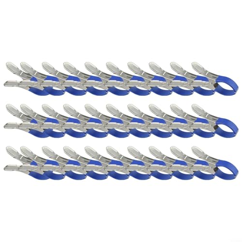 CashMuch Mehrzweck-Poolabdeckungsklemmen, Edelstahl, windabweisende Clips, mit Kratzschutz-Design (30 Stück, blau) von CashMuch