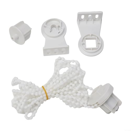 CashMuch Reparatur-Set für Rollos, mit 28 mm und 32 mm Rohrhalterungen und 3 m langer Perlenkette für Fensterblenden von CashMuch