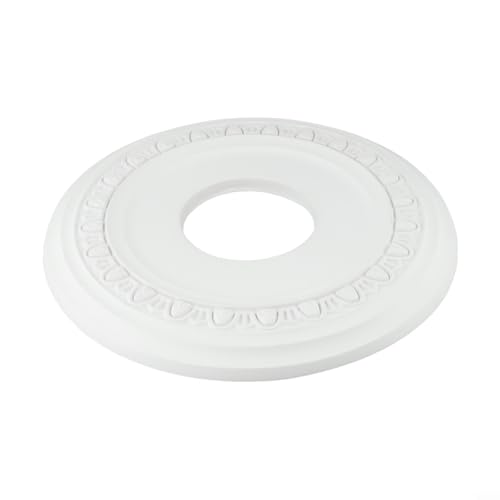 CashMuch Runde Deckenmedaillon, 30 cm, PU-Material dekorative Lampenfassung, Abdeckplatte für Deckenventilator, Kronleuchter, weiße Heimdekoration CashMuch Runde Deckenmedaillon, 30 cm, PU-Material dekorative Lampenfassung, Abdeckplatte für Deckenventilator, Kronleuchter, weiße Heimdekoration von CashMuch