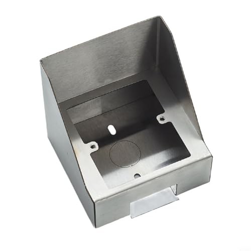 CashMuch Steckdosenabdeckung Box Steckdose, wasserdichte Edelstahl-Steckdose, Regenschutz, Wandschalter-Schutz für 86 Typ Steckdose für Home Office Schule (freiliegende Installation) von CashMuch