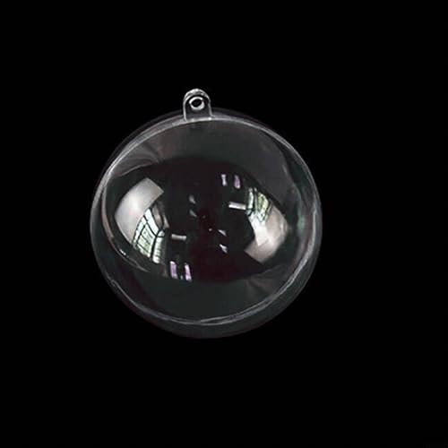 CashMuch Transparente befüllbare Kunststoff-Weihnachtskugel Ornament hängende Kugel für Zuhause Weihnachtsdekoration (16 cm) von CashMuch