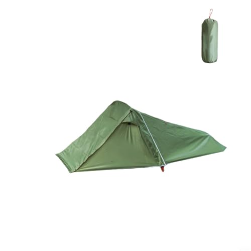 CashMuch Ultraleichtes 2-Personen-Camping-Tunnelzelt mit wasserdichtem 210T Polyester, reißfestem Stoff und Aluminiumrahmen zum Wandern (grün) von CashMuch