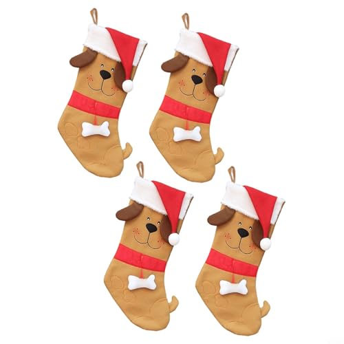 CashMuch Weihnachtsstrumpf in Hundeknochenform, mit Cartoon-Design für Süßigkeiten, Geschenke, Baumschmuck zum Aufhängen CashMuch Weihnachtsstrumpf in Hundeknochenform, mit Cartoon-Design für Süßigkeiten, Geschenke, Baumschmuck zum Aufhängen von CashMuch