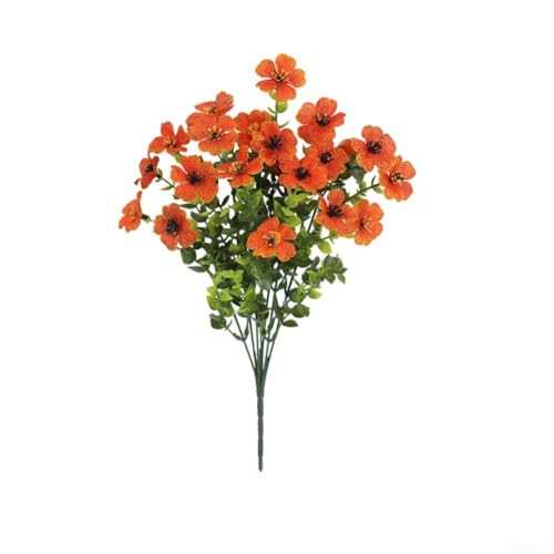 Dekorative künstliche Veilchen, 4 Stück, Ergänzung für jede Hochzeit oder für Zuhause (orange) von CashMuch