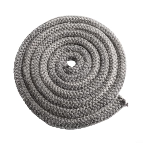 Dichtschnur für Holz- und Pelletöfen, 2 5 m Fiberglas-Seil, 8 16 mm für effektive Nutzung (2,5 m x 10 mm) von CashMuch