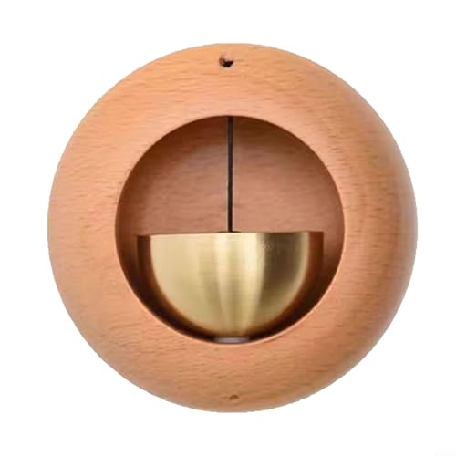 Dopamine Magnetische Türklingel aus Holz für Kühlschrank und für die Tür, mit sanftem Glockenspiel für Geschäfte, Häuser und Büros (ein rundes Ei) von CashMuch