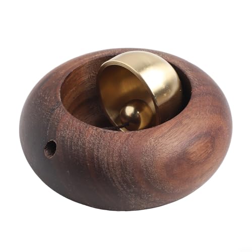 Dopamine Magnetische Türklingel aus Holz für Kühlschrank und für die Tür, mit weichem Glockenspiel für Geschäfte, Häuser und Büros (B Walnuss-Ei) von CashMuch