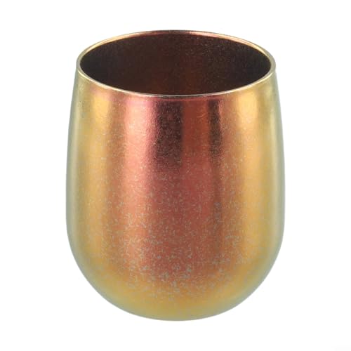 Doppelwandiger Ti Trinkbecher, 255 ml Isolierbecher für Outdoor für Camping und Picknick, leicht und rostfrei (Rosa) von CashMuch