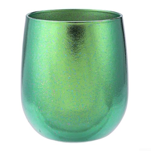 Doppelwandiger Ti Trinkbecher, 255 ml Isolierbecher für Outdoor für Camping und Picknick, leicht und rostfrei (grün) von CashMuch