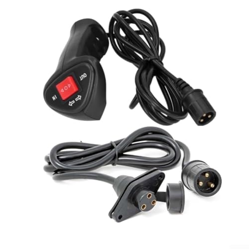 Elektrische Seilwinde Controller mit 3 Zinken und 3 6 Meter Kabel und Verlängerungskabel, entworfen für den Einsatz mit Off-Road-Fahrzeugwinden (B) von CashMuch