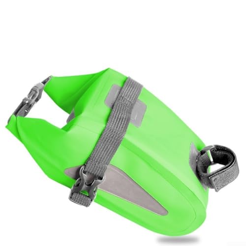 Fahrrad Hecktasche PVC wasserdicht reflektierendes Design für sicheres Fahren bei Nacht (grün) von CashMuch