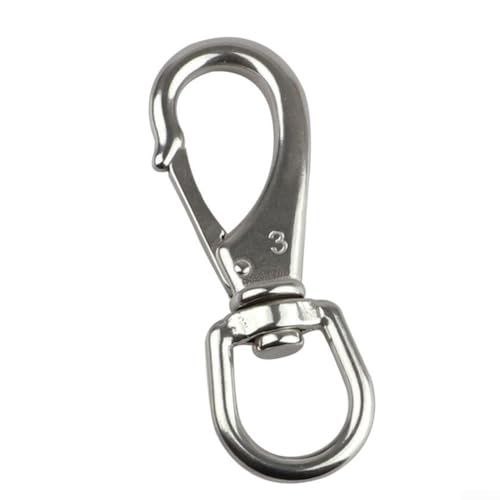 Federhaken 316 Edelstahl Augenschraube Snap für Scuba, Haustiere und Camping Bedürfnisse (3#) von CashMuch