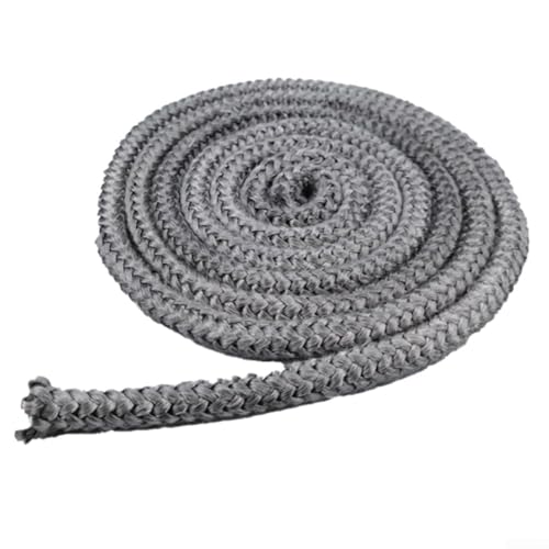 Fiberglas-Seil Dichtungsschnur für Kamin- und Ofentürdichtung zur sicheren Abdichtung und optimale Leistung für Holzheizungen (6 mm x 3 m) von CashMuch