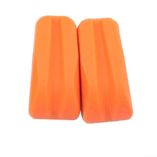 Fitnessgeräte Gummi Stoßdämpfer Set 2 Stück für effektive Dämpfung (orange) von CashMuch