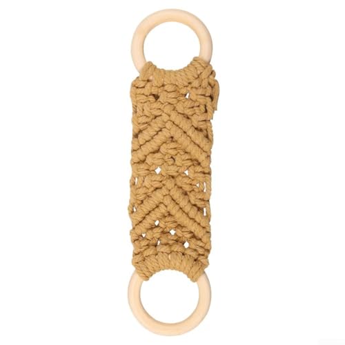 Handgefertigter dekorativer Handtuchhalter-Ring aus natürlichen Materialien, perfekt für die effiziente Organisation nasser Handtücher (braun) von CashMuch