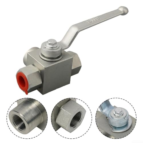 Hochdruck-Hydraulik-Kugelhahn mit einer Nennleistung von 7250 PSI, entworfen mit einem undichten NPT-Anschluss und einem handlichen Griff (NPT 7,6–10,2 cm) von CashMuch
