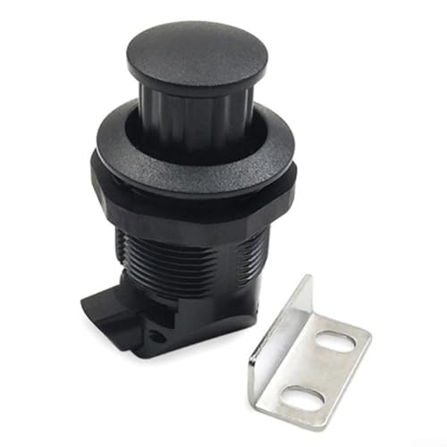 Leicht zugängliches schlüsselloses Push-to-Lock-System für Schränke, Schubladen und Wandschränke (schwarz) von CashMuch