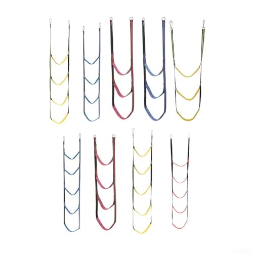 Leichte Marine-Seilleiter für einfaches Klettern auf Schlauchbooten, Kajaks und Jetskis, Nylon-Konstruktion mit Anti-Rutsch-Design (3 Leitern blau) von CashMuch