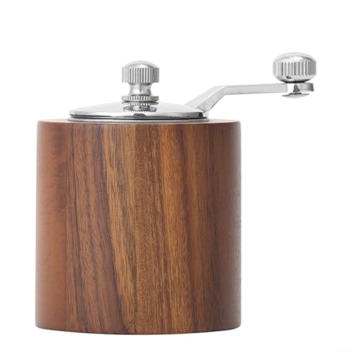Manuelle Gewürzmühle aus Holz mit einstellbarem dickem Mahlen für Salz, Pfeffer, Kaffee und verschiedene Gewürze in der Küche (S) von CashMuch